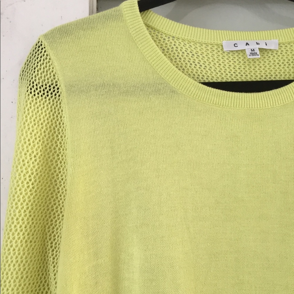 Lime green sweater from CAbi